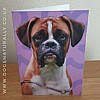 Boxer Jazzy Greetings Card